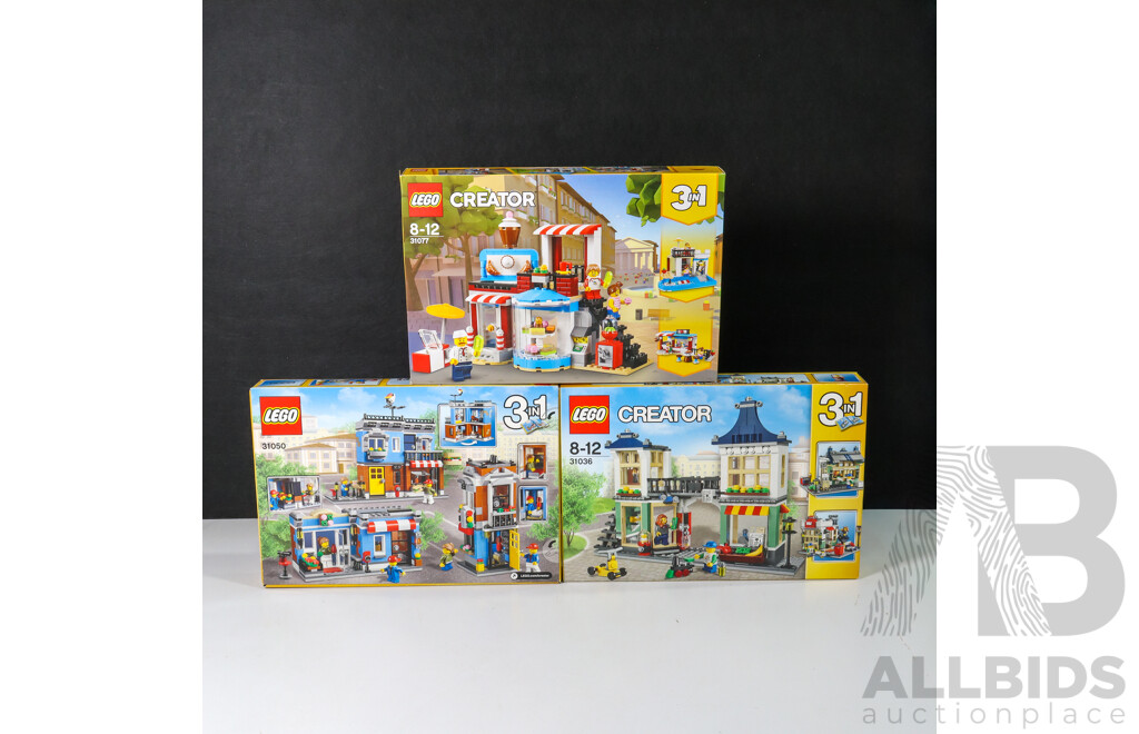 Lego Creator Dwellings 31050, 31077 & 31036, Brand New in Box (3)