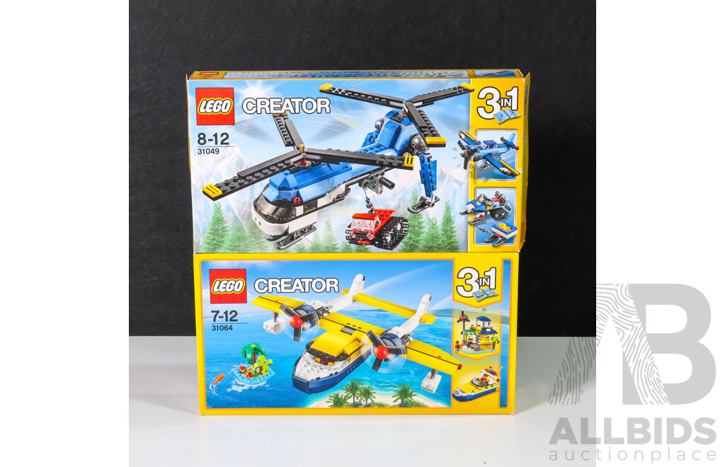 Lego Creator Aircraft 31049 & 31064, Brand New in Box (2)