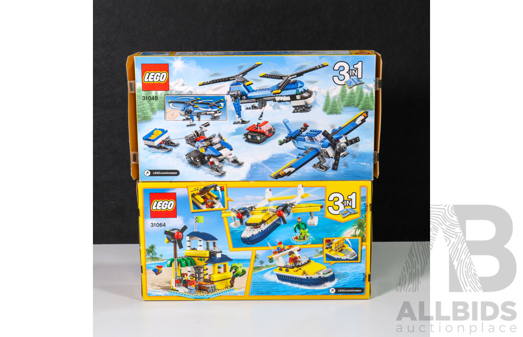 Lego Creator Aircraft 31049 & 31064, Brand New in Box (2)