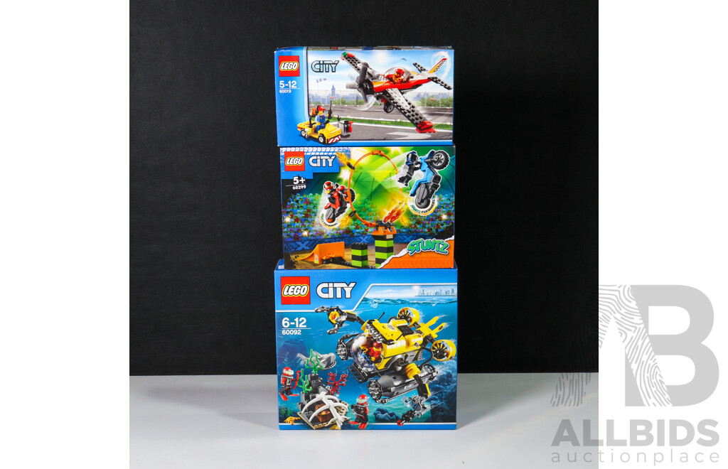 Lego City Vehicles 60019, 60299 & 60092 , Brand New in Box (3)