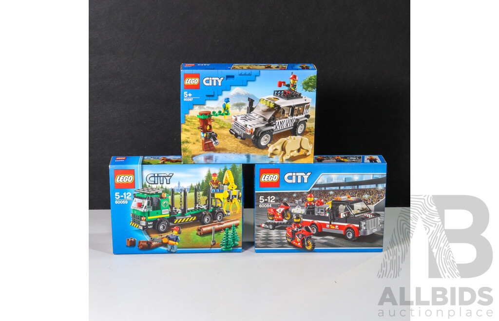 Lego City Vehicles 60059, 60084 & 60267, Brand New in Box (3)