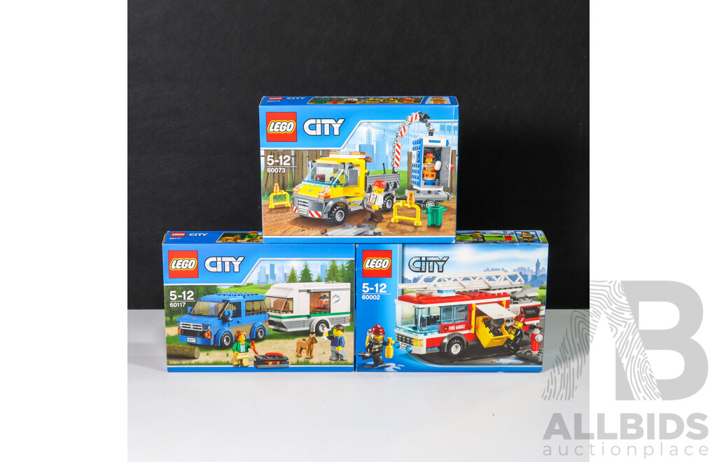 Lego City Vehicles 60073, 60117 & 60002, Brand New in Box (3)