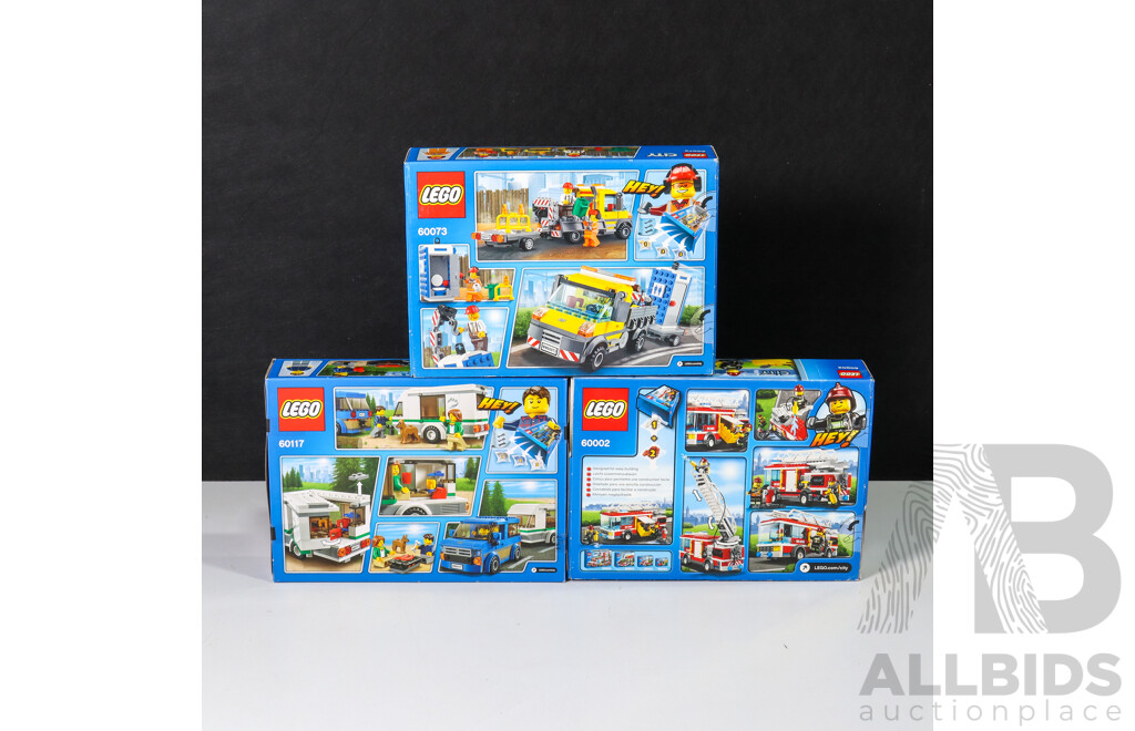 Lego City Vehicles 60073, 60117 & 60002, Brand New in Box (3)