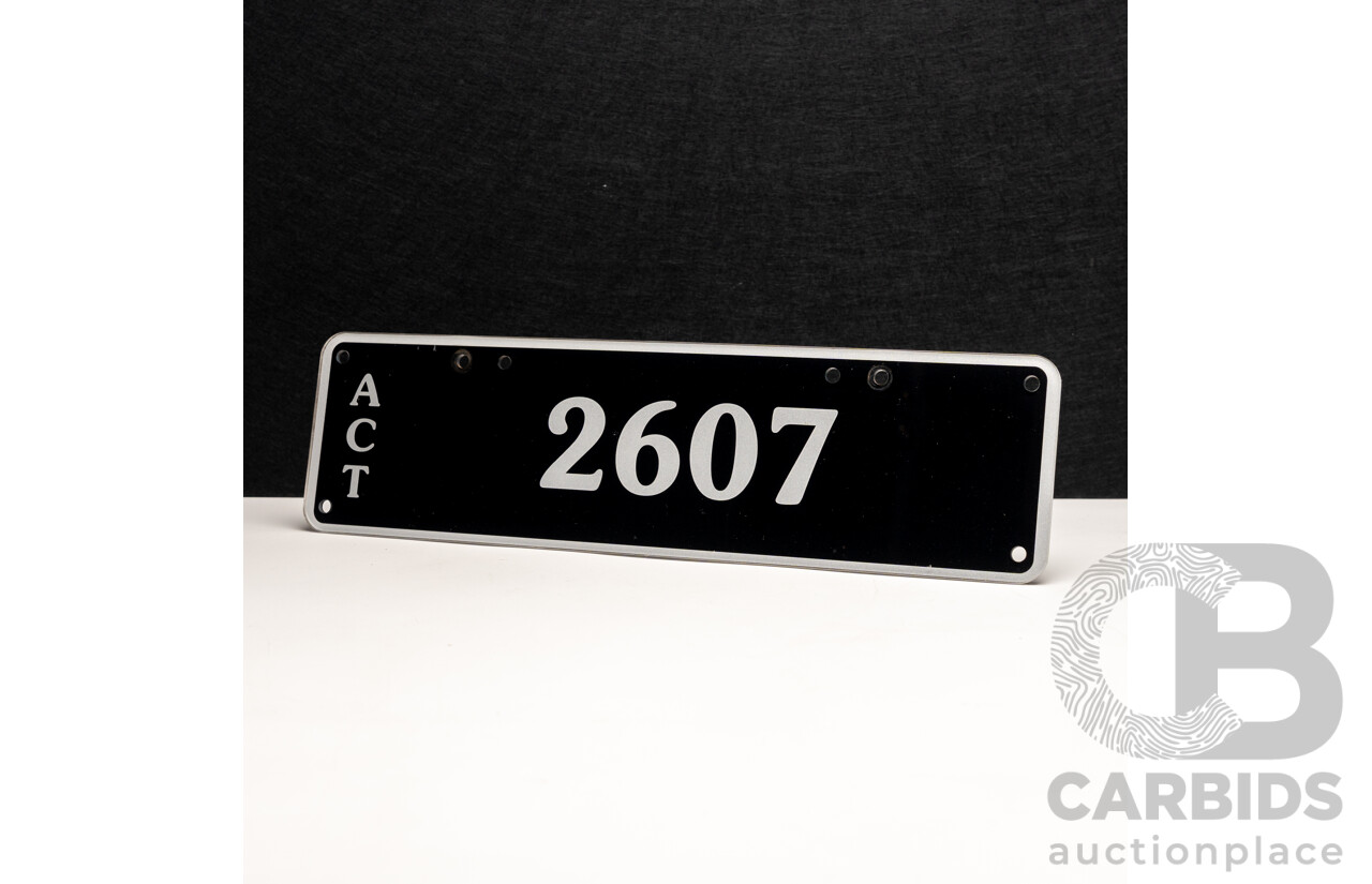 ACT 4-Digit Number Plate - 2607