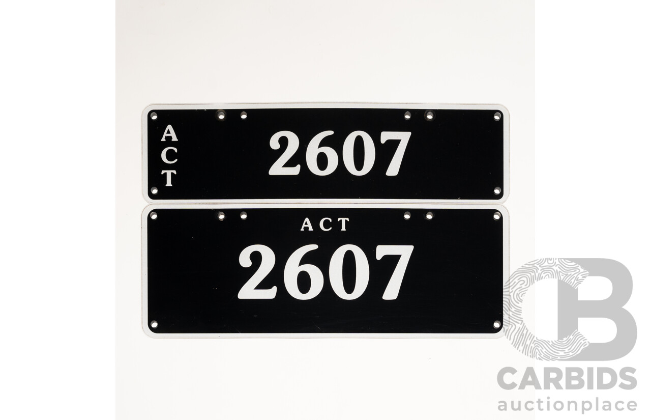 ACT 4-Digit Number Plate - 2607