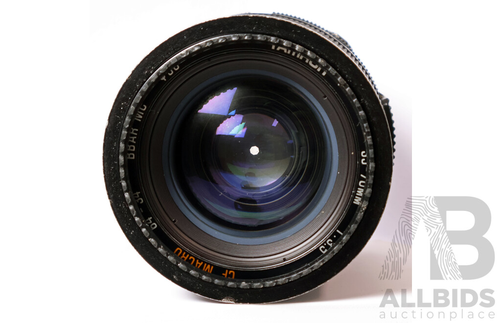 Tamron BBAR-MC 35–70mm Zoom Lens with Tamron SP F-System 2× Teleconverter