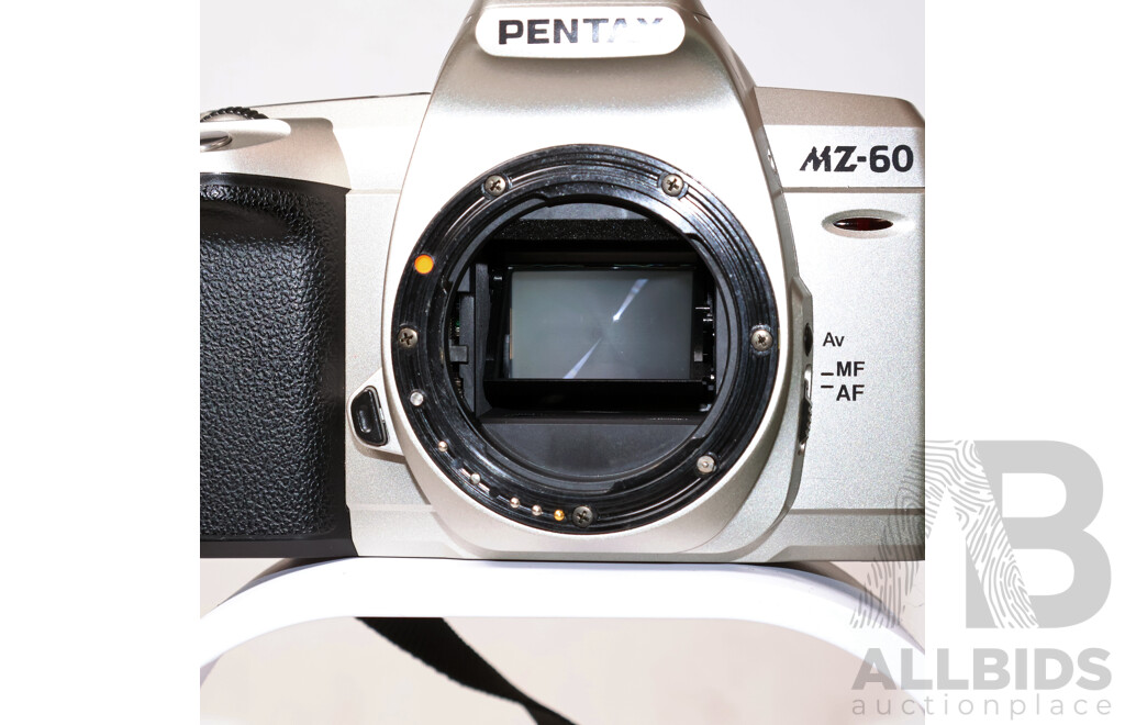 Pentax MZ-60 35mm Autofocus SLR with Sigma 20–80mm Zoom Lens & Booklet