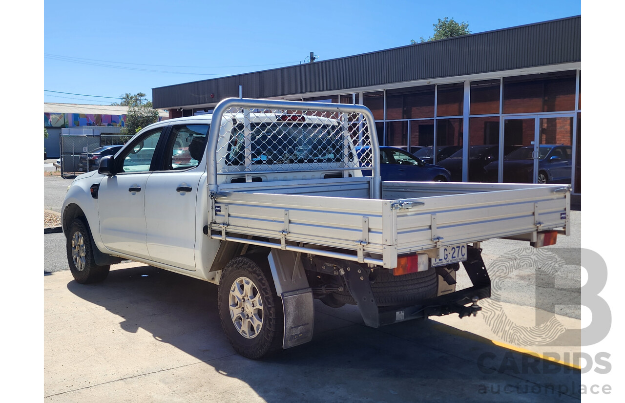 06/2016 Ford Ranger XLS 3.2 (4x4) PX MKII Dual Cab Utility White Turbo Diesel 3.2L
