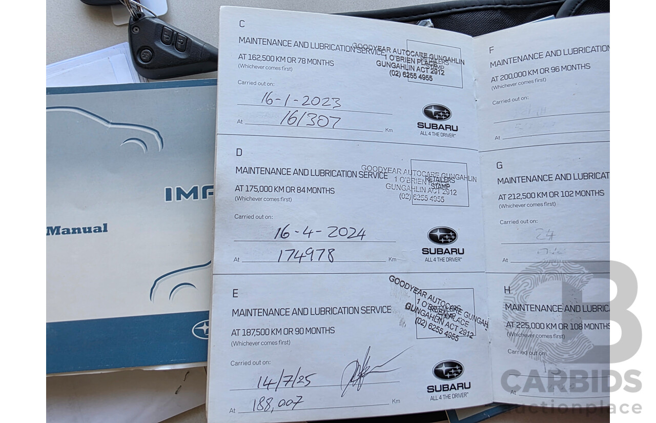 9/2010 Subaru Impreza R (AWD) MY11 5d Hatchback Black 2.0L