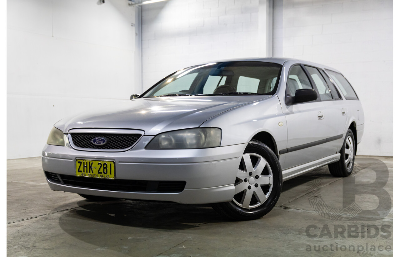 4/2004 Ford Falcon XT BA 4d Wagon Lightning Strike Silver Metallic 4.0L