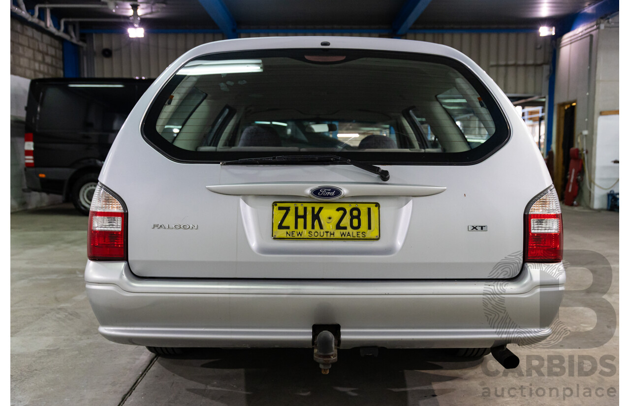 4/2004 Ford Falcon XT BA 4d Wagon Lightning Strike Silver Metallic 4.0L