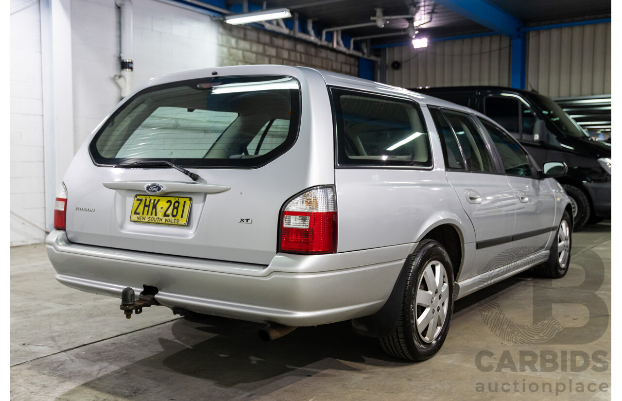 4/2004 Ford Falcon XT BA 4d Wagon Lightning Strike Silver Metallic 4.0L