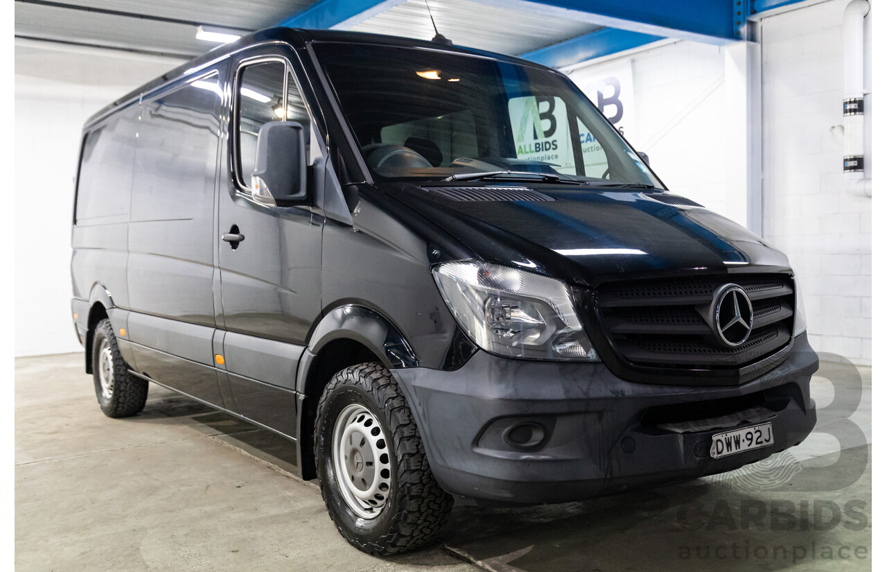 06/2018 Mercedes-Benz Sprinter 313CDI VS30 MWB (RWD) 907 2d Van Obsidian Black Metallic Twin Turbo Diesel 2.1L