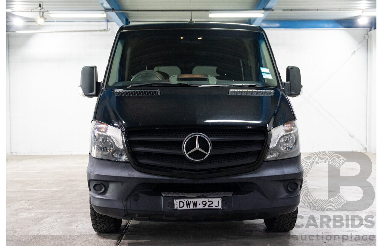 06/2018 Mercedes-Benz Sprinter 313CDI VS30 MWB (RWD) 907 2d Van Obsidian Black Metallic Twin Turbo Diesel 2.1L
