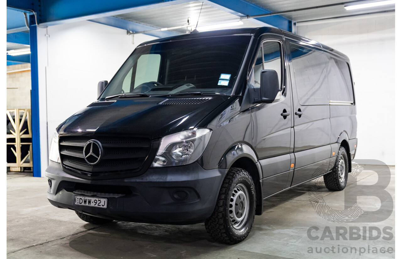 06/2018 Mercedes-Benz Sprinter 313CDI VS30 MWB (RWD) 907 2d Van Obsidian Black Metallic Twin Turbo Diesel 2.1L
