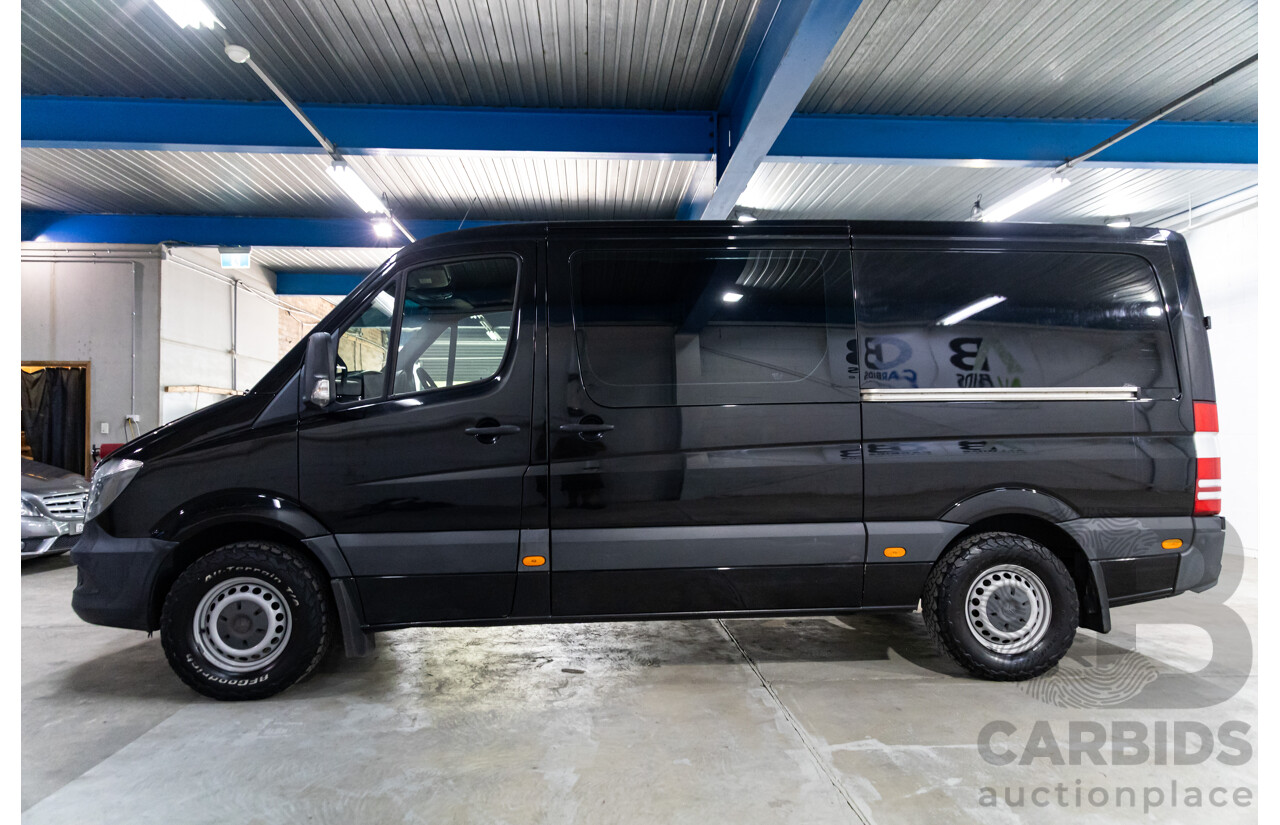 06/2018 Mercedes-Benz Sprinter 313CDI VS30 MWB (RWD) 907 2d Van Obsidian Black Metallic Twin Turbo Diesel 2.1L
