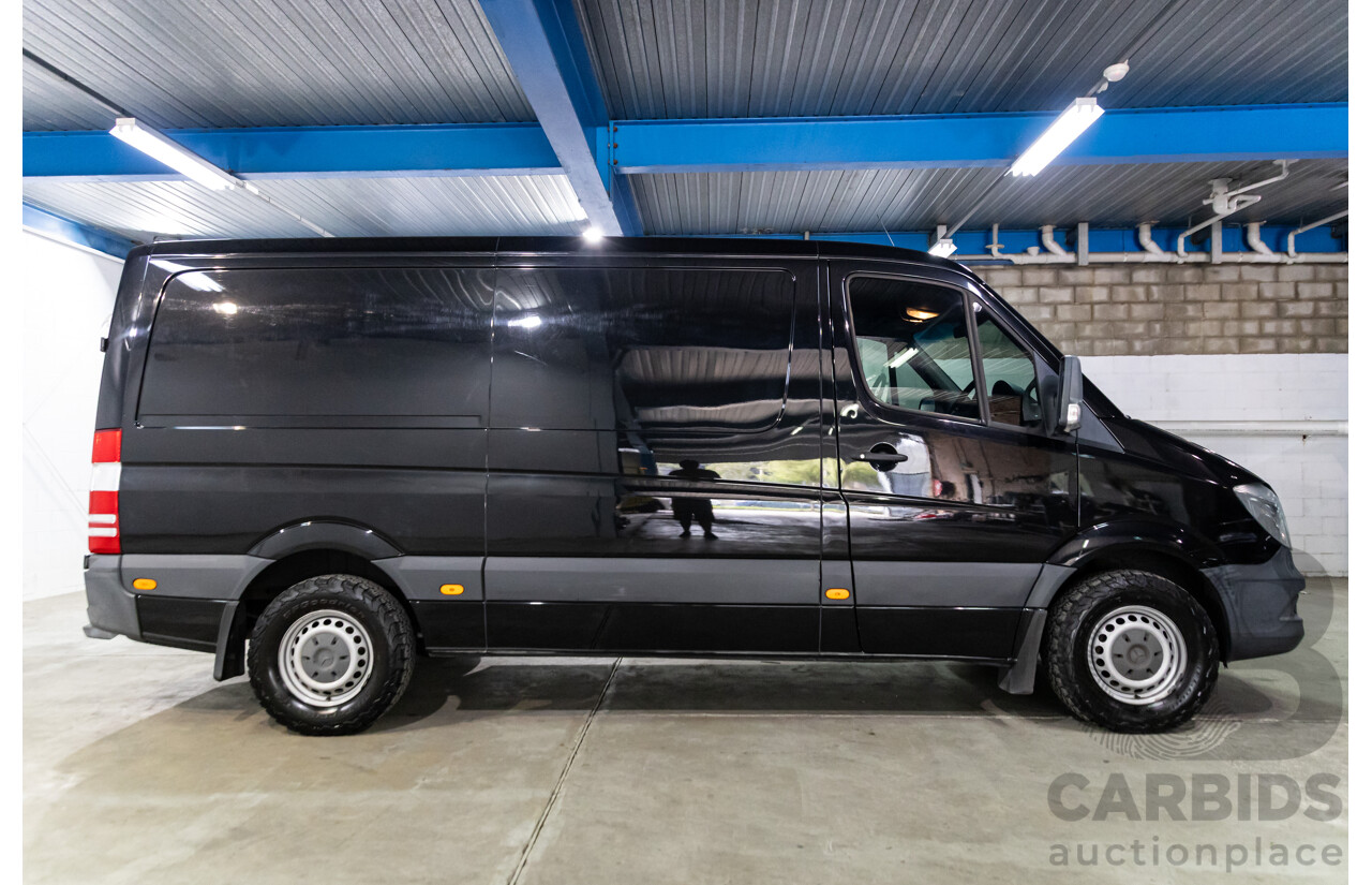 06/2018 Mercedes-Benz Sprinter 313CDI VS30 MWB (RWD) 907 2d Van Obsidian Black Metallic Twin Turbo Diesel 2.1L