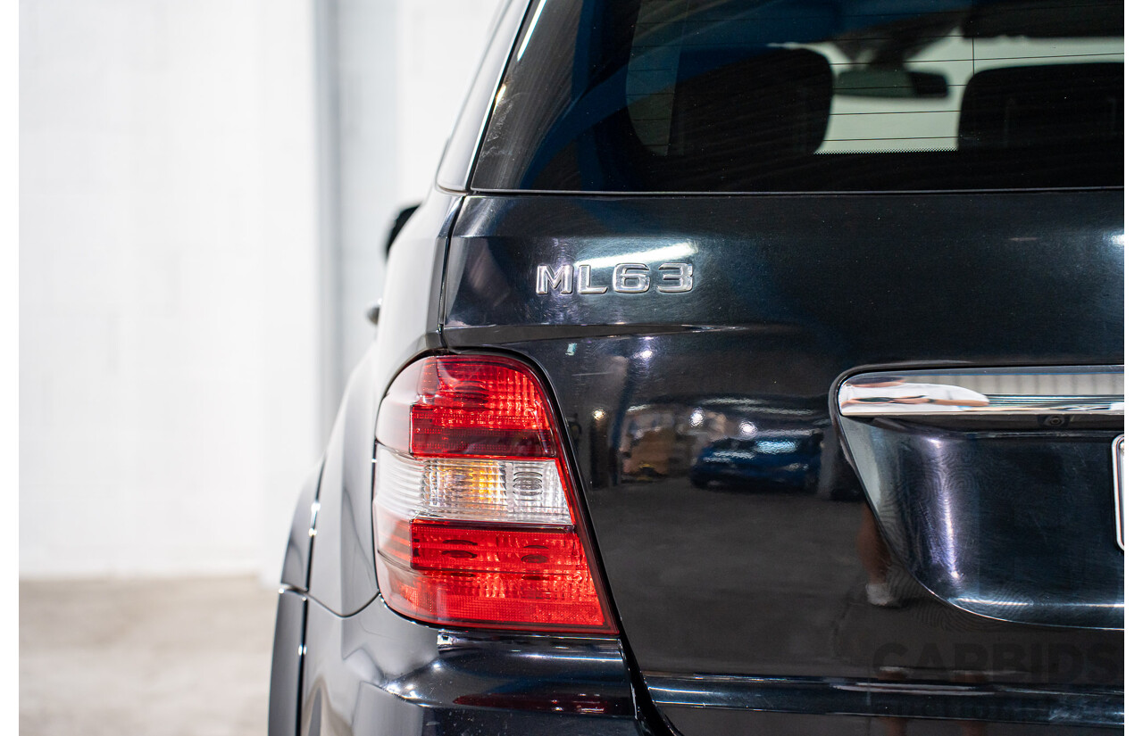 11/2008 Mercedes-Benz ML 63 AMG (4x4) W164 MY09 4d Wagon Obsidian Black Metalllic V8 6.2L
