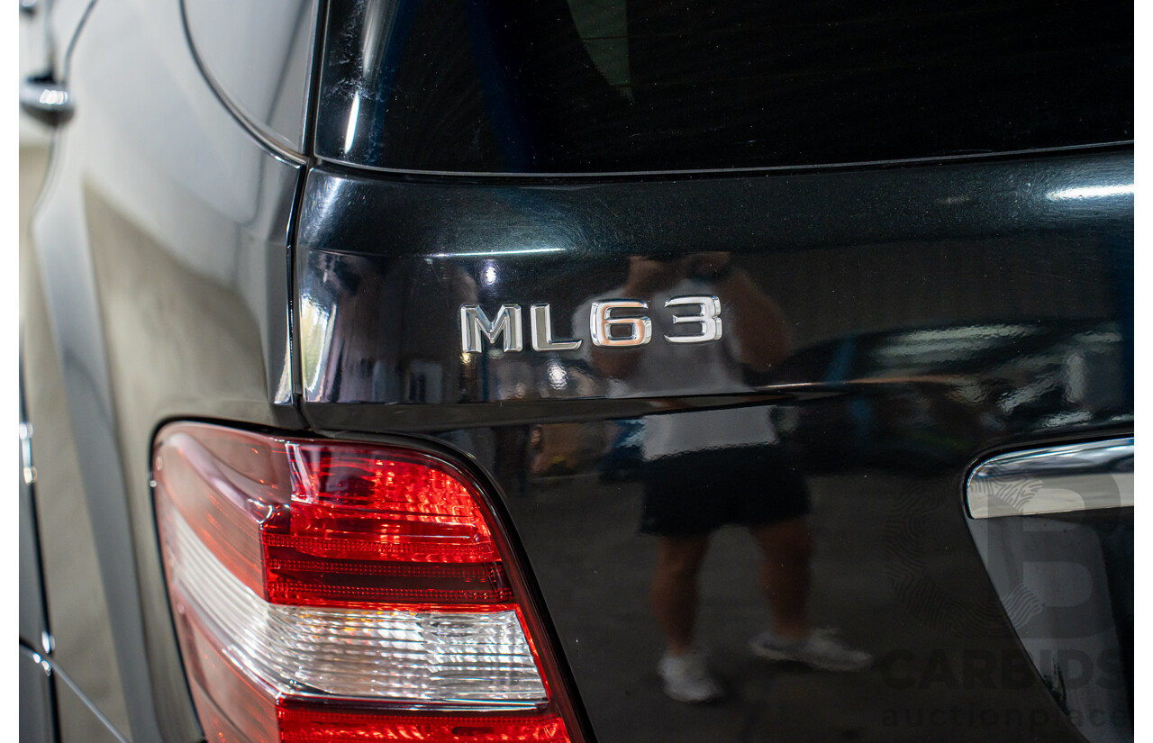 11/2008 Mercedes-Benz ML 63 AMG (4x4) W164 MY09 4d Wagon Obsidian Black Metalllic V8 6.2L