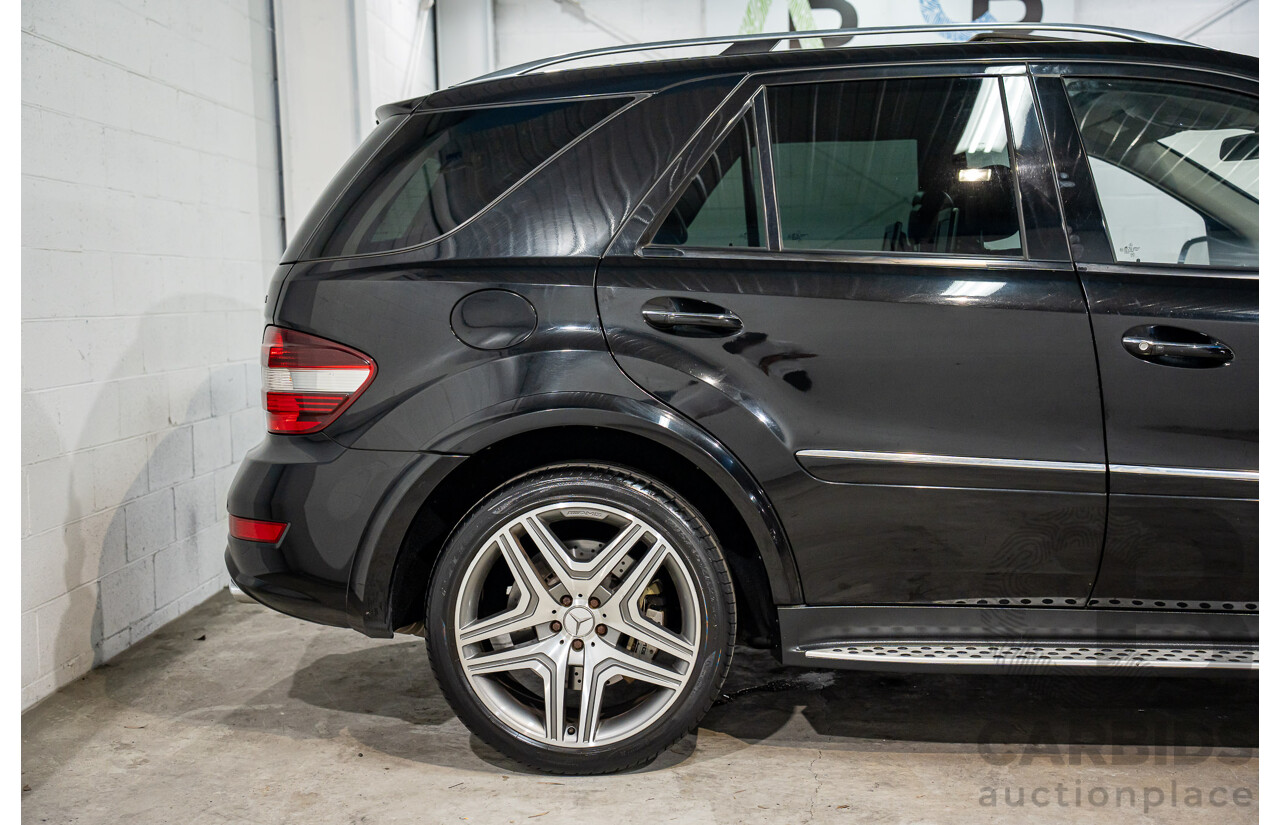 11/2008 Mercedes-Benz ML 63 AMG (4x4) W164 MY09 4d Wagon Obsidian Black Metalllic V8 6.2L