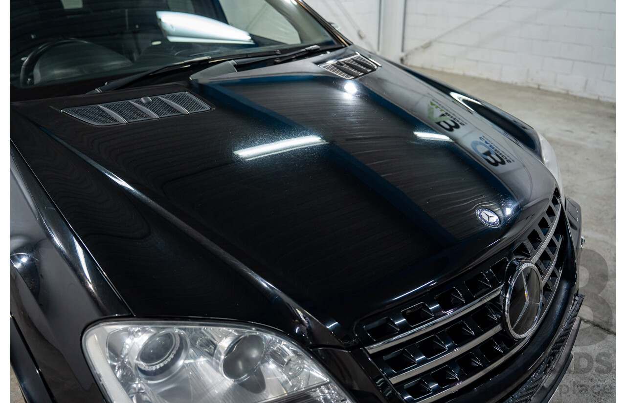 11/2008 Mercedes-Benz ML 63 AMG (4x4) W164 MY09 4d Wagon Obsidian Black Metalllic V8 6.2L