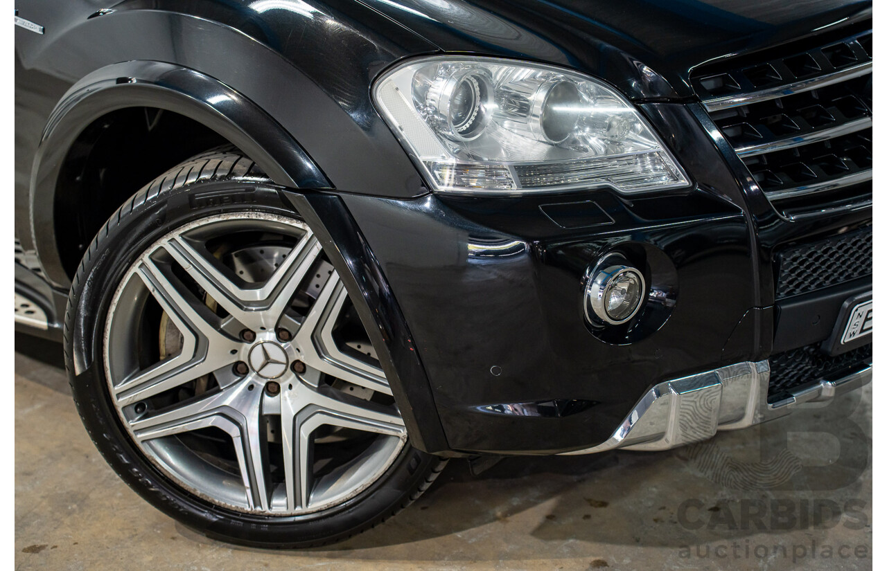 11/2008 Mercedes-Benz ML 63 AMG (4x4) W164 MY09 4d Wagon Obsidian Black Metalllic V8 6.2L