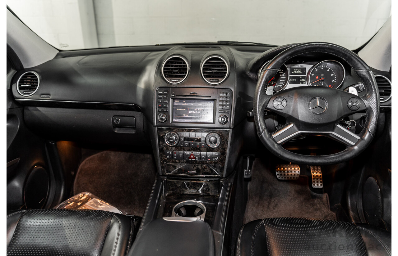 11/2008 Mercedes-Benz ML 63 AMG (4x4) W164 MY09 4d Wagon Obsidian Black Metalllic V8 6.2L