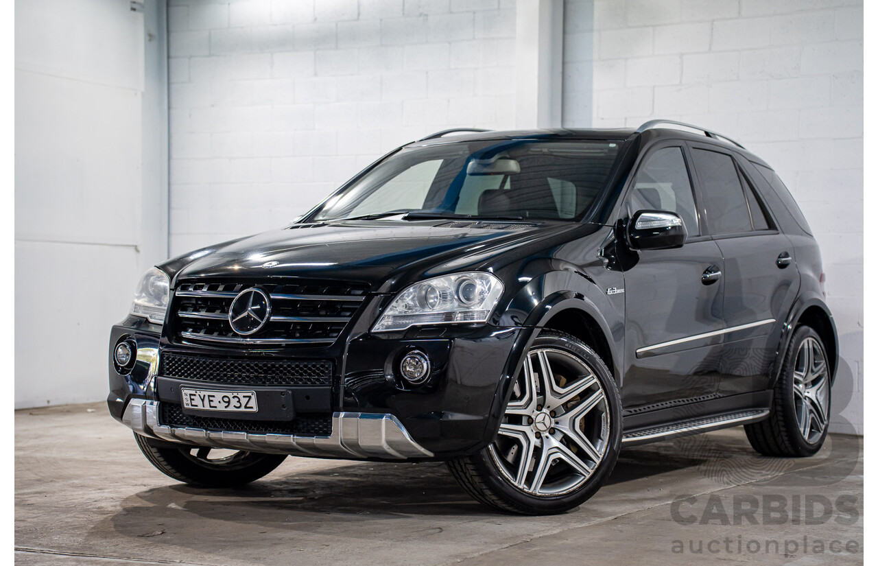 11/2008 Mercedes-Benz ML 63 AMG (4x4) W164 MY09 4d Wagon Obsidian Black Metalllic V8 6.2L