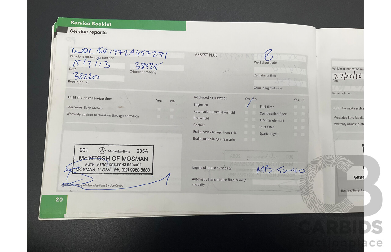 11/2008 Mercedes-Benz ML 63 AMG (4x4) W164 MY09 4d Wagon Obsidian Black Metalllic V8 6.2L