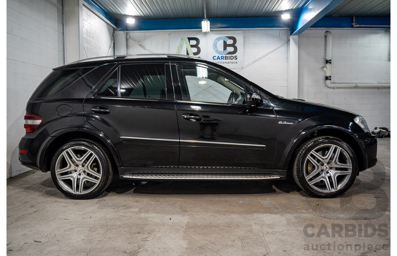 11/2008 Mercedes-Benz ML 63 AMG (4x4) W164 MY09 4d Wagon Obsidian Black Metalllic V8 6.2L