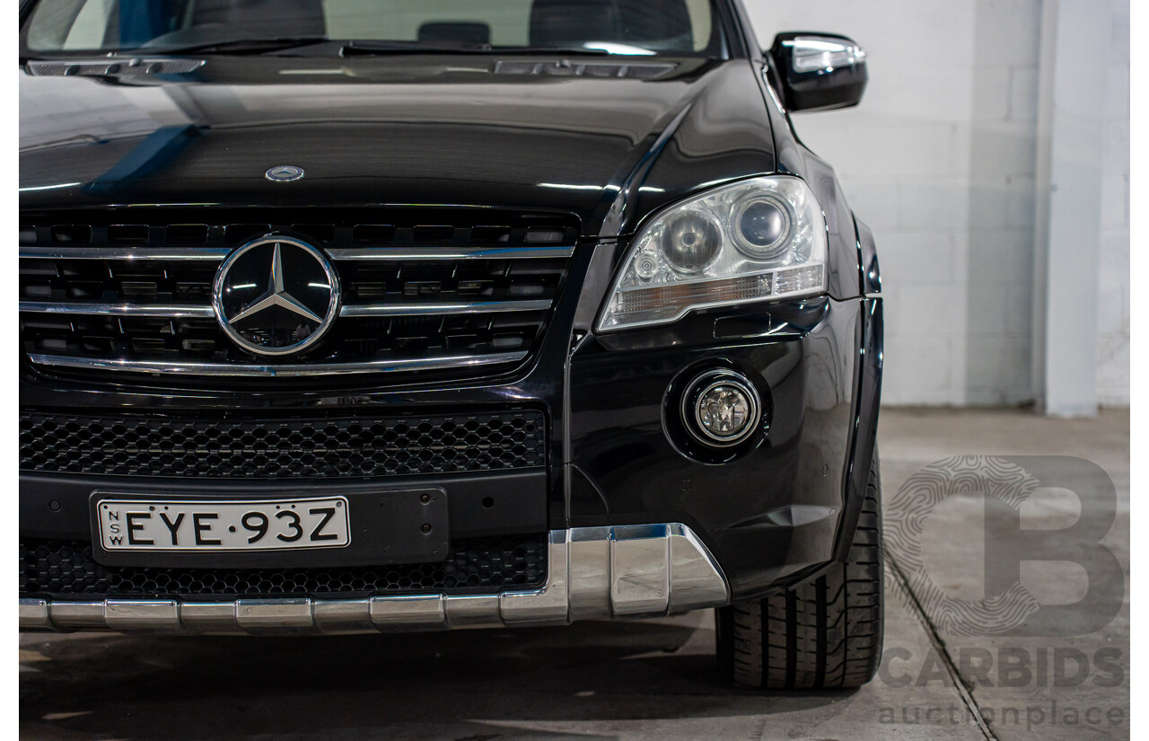 11/2008 Mercedes-Benz ML 63 AMG (4x4) W164 MY09 4d Wagon Obsidian Black Metalllic V8 6.2L
