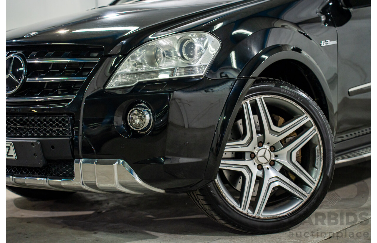 11/2008 Mercedes-Benz ML 63 AMG (4x4) W164 MY09 4d Wagon Obsidian Black Metalllic V8 6.2L