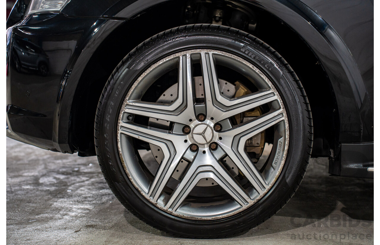 11/2008 Mercedes-Benz ML 63 AMG (4x4) W164 MY09 4d Wagon Obsidian Black Metalllic V8 6.2L