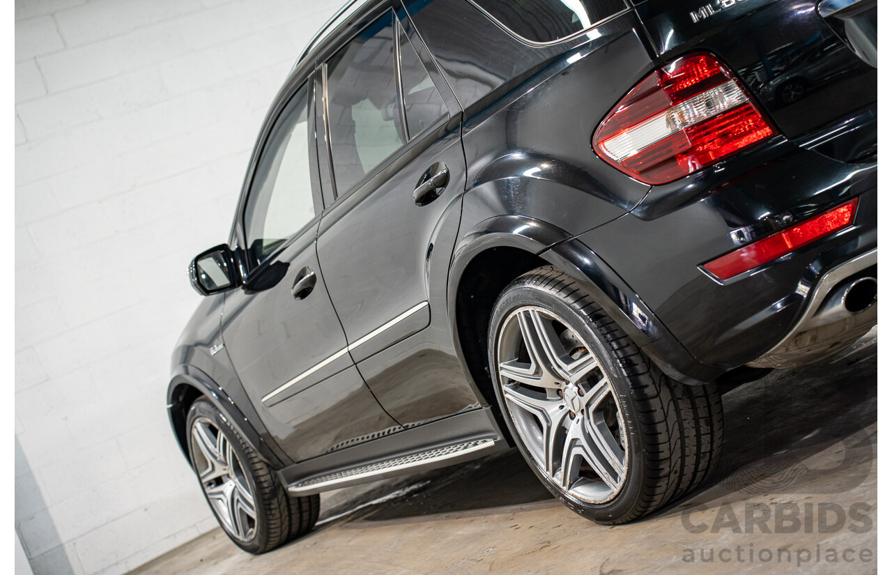 11/2008 Mercedes-Benz ML 63 AMG (4x4) W164 MY09 4d Wagon Obsidian Black Metalllic V8 6.2L
