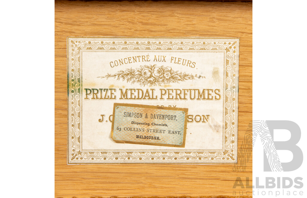 Antique Oak Perfume Box