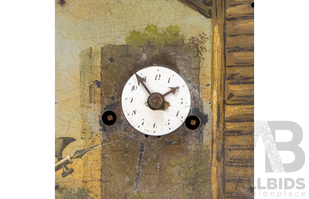 Viennese 19th Century Picture Frame Clock, Circa 1830-1850