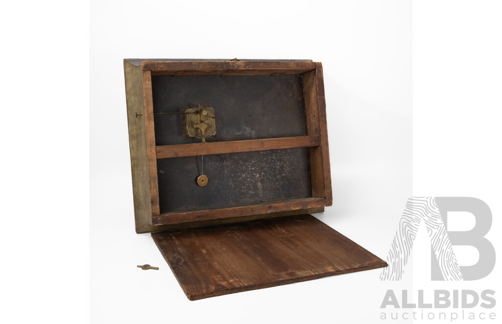 Viennese 19th Century Picture Frame Clock, Circa 1830-1850