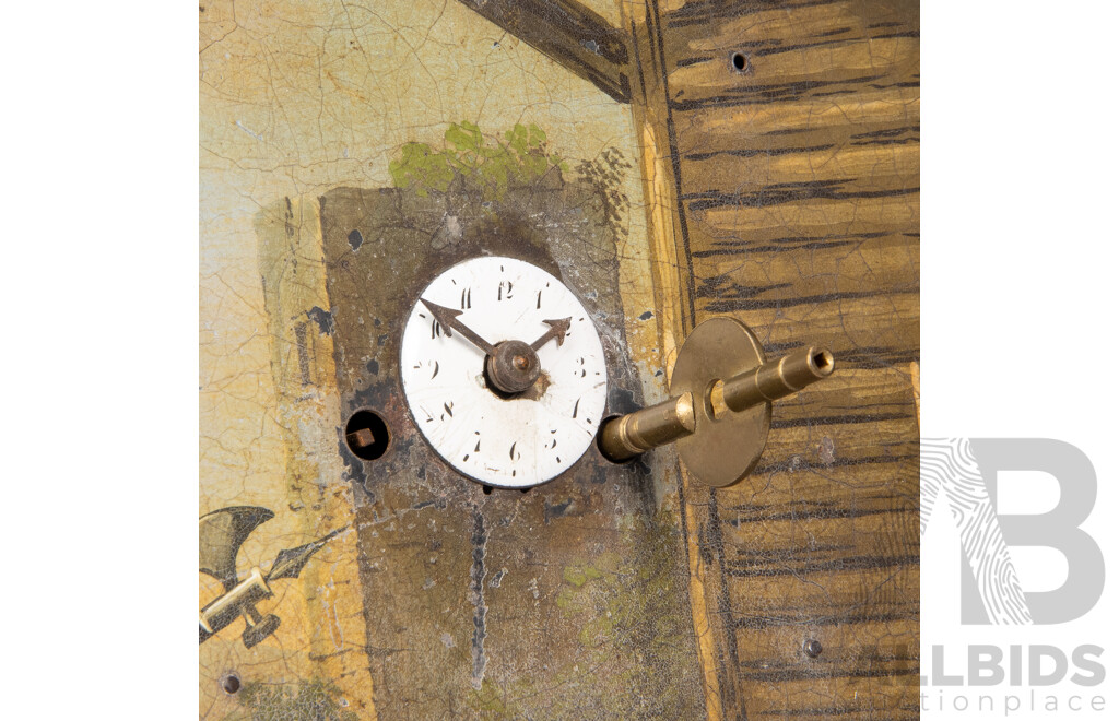 Viennese 19th Century Picture Frame Clock, Circa 1830-1850