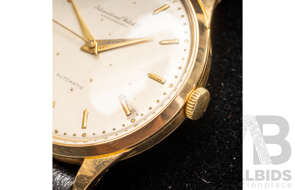 Vintage 18ct Yellow Gold Automatic Wristwatch - International Watch Co. Schaffhausen