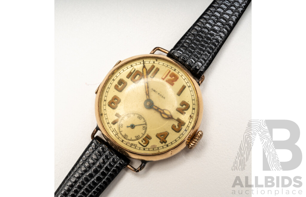 Vintage 14ct Yellow Gold Wristwatch - 21.8gms