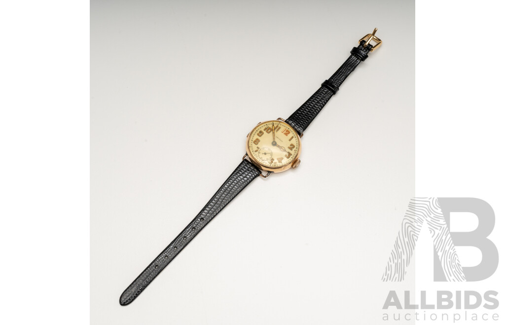 Vintage 14ct Yellow Gold Wristwatch - 21.8gms