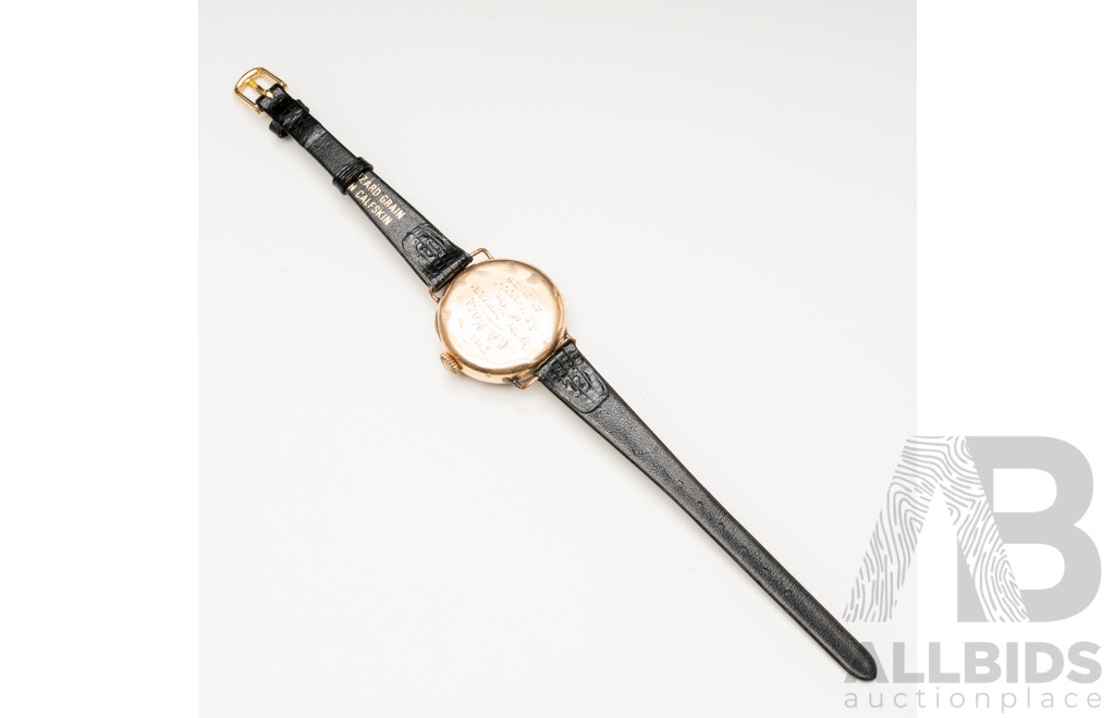 Vintage 14ct Yellow Gold Wristwatch - 21.8gms