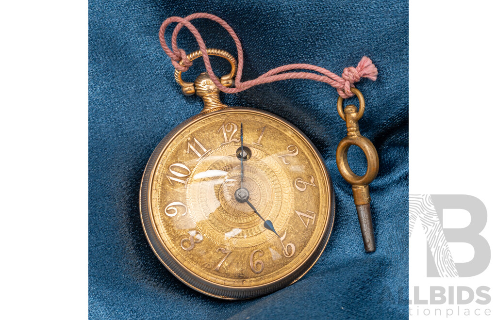 Vintage 18ct Yellow Gold Pocket Watch - 64.32gms