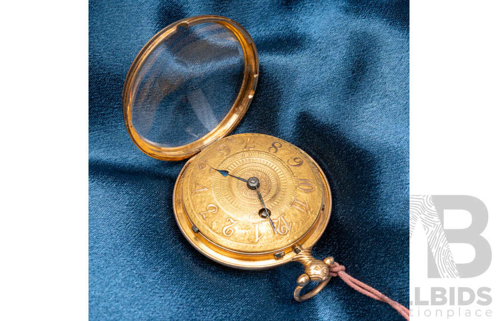 Vintage 18ct Yellow Gold Pocket Watch - 64.32gms