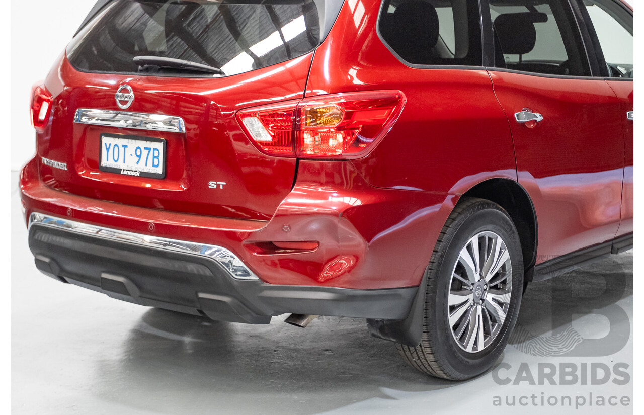 11/2019 Nissan Pathfinder ST R52 MY19 SERIES III 4D Wagon Maroon 3.5L - 7 seats