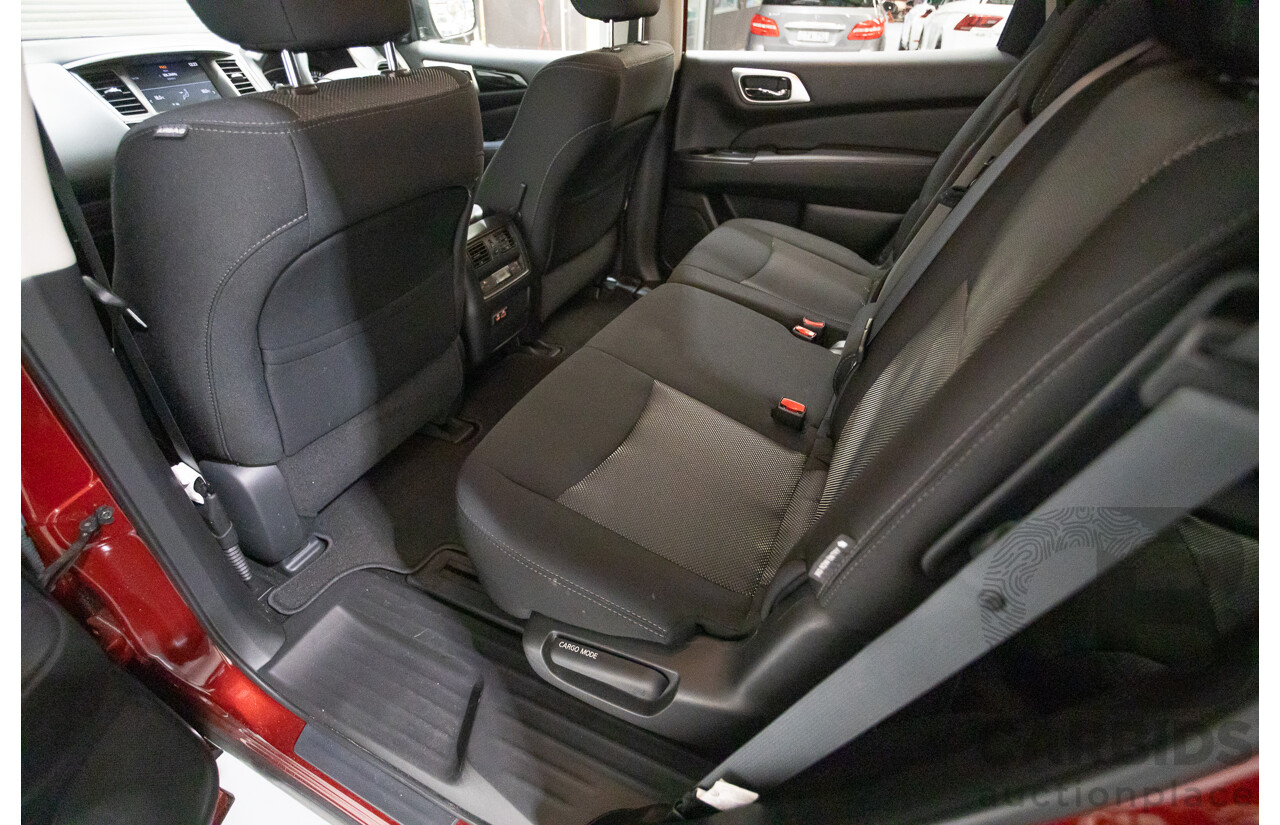 11/2019 Nissan Pathfinder ST R52 MY19 SERIES III 4D Wagon Maroon 3.5L - 7 seats