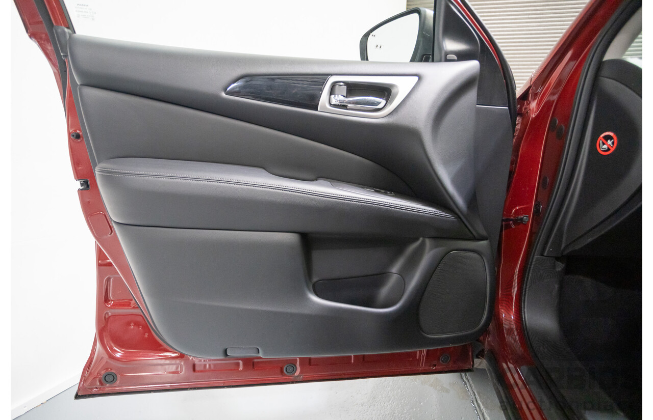 11/2019 Nissan Pathfinder ST R52 MY19 SERIES III 4D Wagon Maroon 3.5L - 7 seats