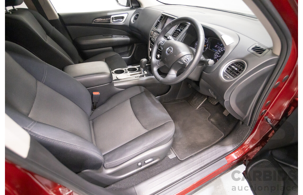 11/2019 Nissan Pathfinder ST R52 MY19 SERIES III 4D Wagon Maroon 3.5L - 7 seats