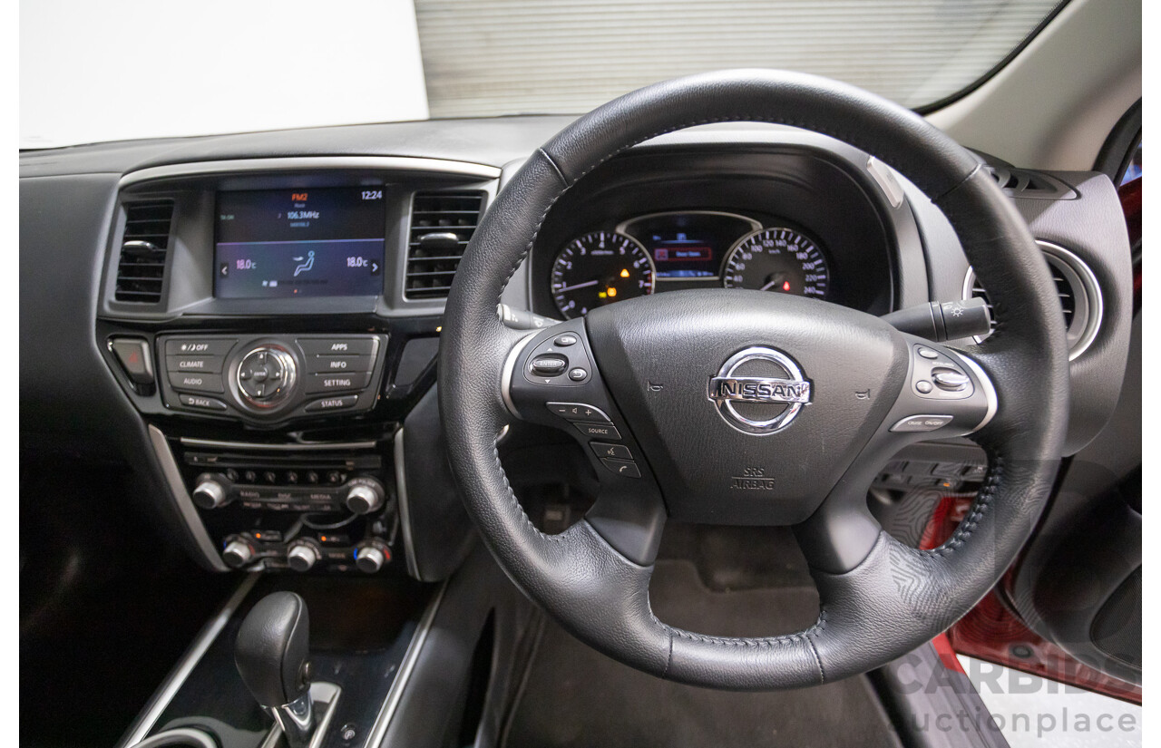 11/2019 Nissan Pathfinder ST R52 MY19 SERIES III 4D Wagon Maroon 3.5L - 7 seats