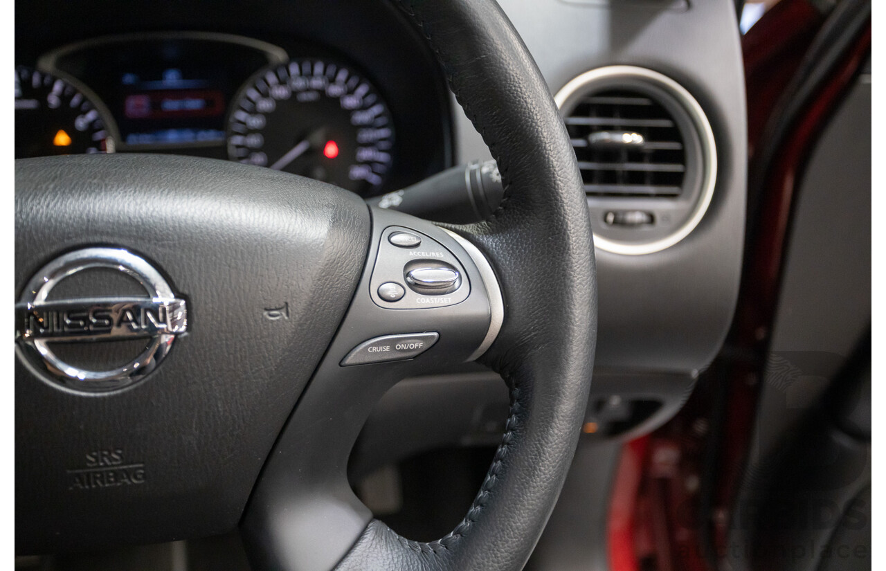 11/2019 Nissan Pathfinder ST R52 MY19 SERIES III 4D Wagon Maroon 3.5L - 7 seats